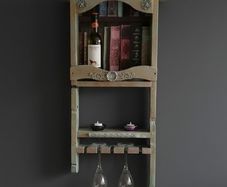Antique Style Wine Wall Rack