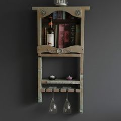 Antique Style Wine Wall Rack
