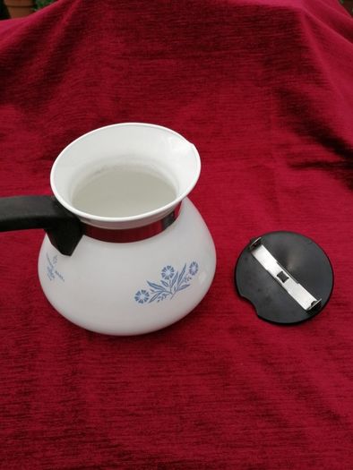 Vintage Corning Ware Coffeepot in Cornflower Blue