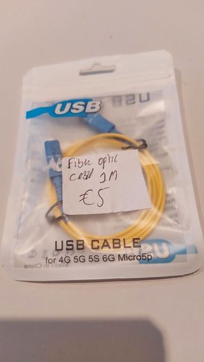 3mm Fiber Optic Cable 1m