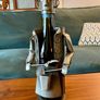 Barbeque Chef Quirky Metal Wine Bottle Holder Image 2
