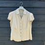 Pure silk beige blouse size 14 Image 2