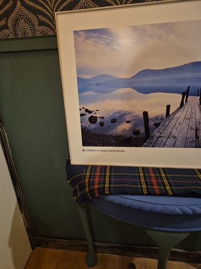 framed landscape print
