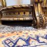 20th Century Giltwood Demilune Console Table with Shaped Marble Top Image 4