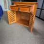 TV Console / Side Cabinet with Lattice Door Image 2