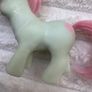 My Little Pony Baby Cuddles G1 1986 Beddy Bye Eye MLP Dirty approx. 7.5 cm. Used sometimes left eye opens only to the middle Please see photos Image 10