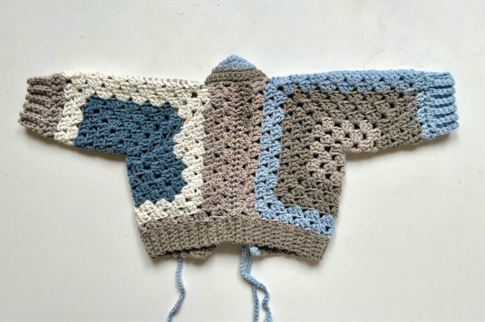 Baby Cardigan 3-6 m/o Handmade Crochet