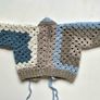 Baby Cardigan 3-6 m/o Handmade Crochet Image 5