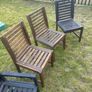 Wooden garden chairs Image 3
