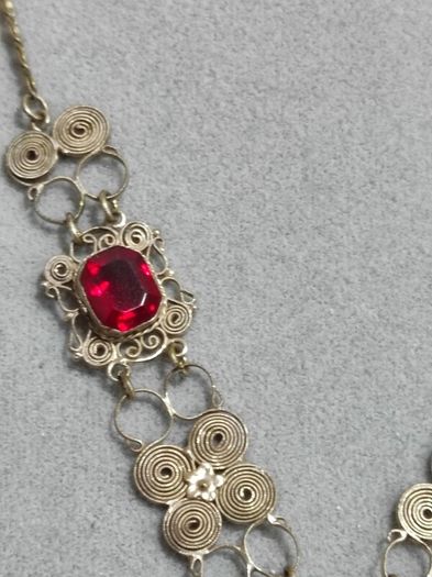 Vintage filigree Cameo shell pendant necklace