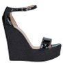 Armani Exchange Black Patent Leather Wedge Image 3
