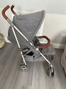 Vintage silver cross stroller
