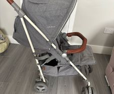 Vintage silver cross stroller