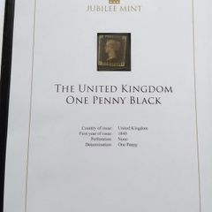 Great Britain Stamps : 1840 Queen Victoria Penny Black - 3 Margin