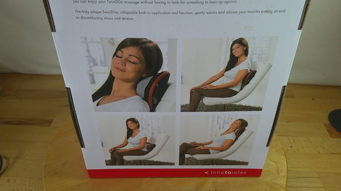 Casada Healthcare Twist2Go Cordless Shiatsu Massage Cushion with Heat & Car Adapter Boxed