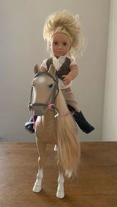 Generation doll equestrian + horse hair play