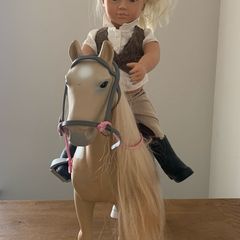 Generation doll equestrian + horse hair play