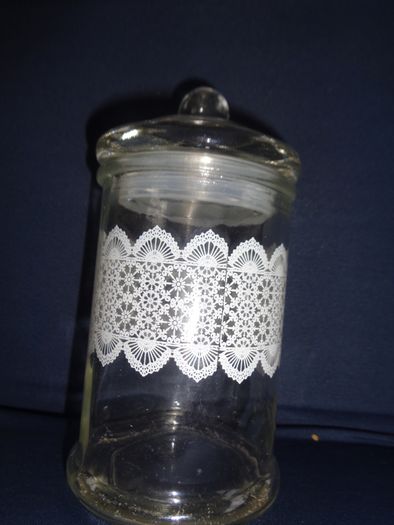 Decorative Glass Storage Jar for Sale