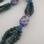 Antique Venetian African Style Skunk & African Turqouise Color Glass Beads Necklace Image 7