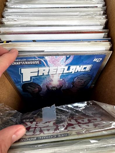 Indie Long Comic Box w 250 Comics for Sale