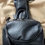 Cowhide Leather Shoulder Backpack Image 3
