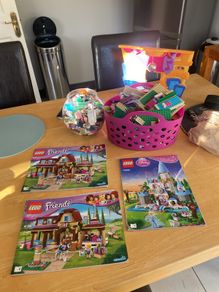 Lego bricks and Shopkins and LOL dolls