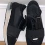 Black/White Balenciaga Race Runner Shoes Image 3
