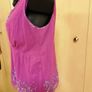 Women's Top Fushia Sequined Evening Wear Image 3