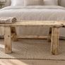 Handmade Rustic Wooden Bench Image 2