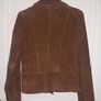 Biker style suede leather jacket UK 14 in excellent condition see last two photos for exact measurements and see third last photo for slight sign of wear FREE STANDARD POSTAGE INCLUDED Image 4