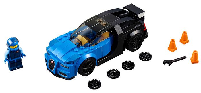 Lego Speed Champions 75878: Bugatti Chiron (2017) 100% Complete (NO BOX)