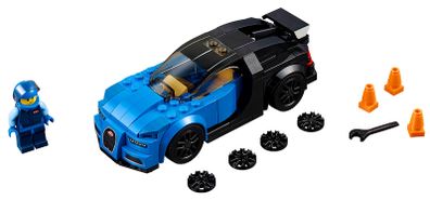 Lego Speed Champions 75878: Bugatti Chiron (2017) 100% Complete (NO BOX)