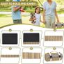 Picnic Blankets Outdoor Extra Large Waterproof Picnic Blanket with Shoulder Carry Strap | Machine Washable Picnic Mat with Sandproof Backing for Park , Grass, Camping, Hiking, Concerts (Yellow) Image 4