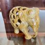 Traditional Hand Carved Soapstone Elephant Figurine Image 9