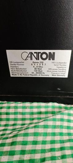 Canton quinto 530 vintage speakers