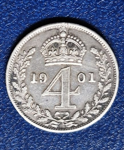 United Kingdom 4 Pence - Victoria 3rd portrait; Maundy issue Silver coin