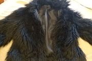 Black Gorilla Fur Jacket