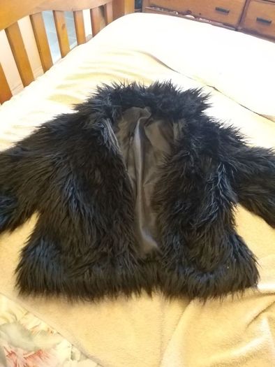 Black Gorilla Fur Jacket