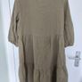 Khaki smock dress Image 2