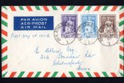 1950 Ireland Holy Year Commemorative Stamps Aerogramme First Day Covery (FDC) with Beal Atha na Sluaigh (Ballinasloe) Cancel