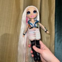Rainbow High Amaya Raine Doll Long White Hair, Original Outfit
