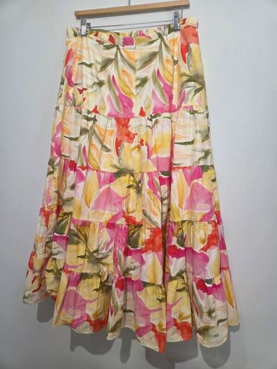 Tilly Tiered Midi Skirt in Capella Co-Ord Forever New