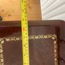 Vintage Mahogany Telephone Lamp Table with Decorative Inlay Image 4