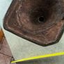 2 BRASS ITMEES-1- Primitive Antique Early Country Brass Push Up 9.5 INCHES Candlestick55.00 euro. 2- Brass Oliver Plunkett Tapper or papper wighte 60.00 euro. Image 5