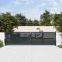 Garden Gate Anthracite 400x125 cm Steel