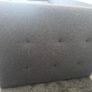 Grey Upholstered Daybed with Trundle and Mattresses Image 3