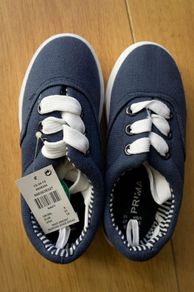 Little Boy Navy Canvas Shoes