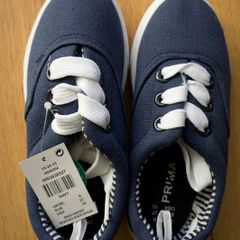 Little Boy Navy Canvas Shoes