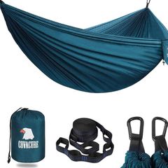 Camping Hammock - Ultralight Portable Travel Hammocks - 70-Denier Durable &Breathable Nylon with 10FT Tree Straps for Outdoor Camping Hiking Backpacking (FREE POSTAGE)