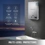 6L Gas Water Heater LPG Portable Instant Water Heater Propane Gas LPG Wall-Mounted Tankless Water Heater Digital Display Image 4